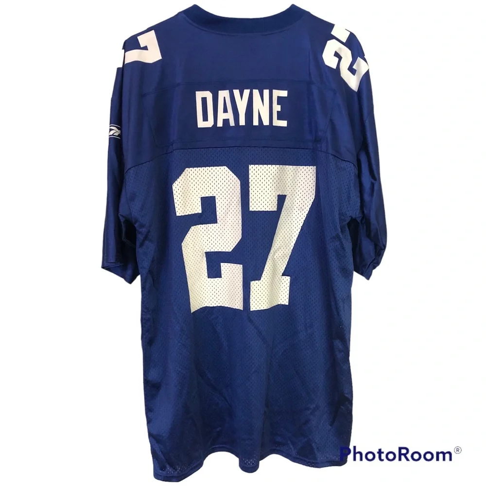 Vintage Reebok NYG Giants NFL Replica Jersey Dayne 27 Blue Men’s Large EUC - Picture 10 of 10